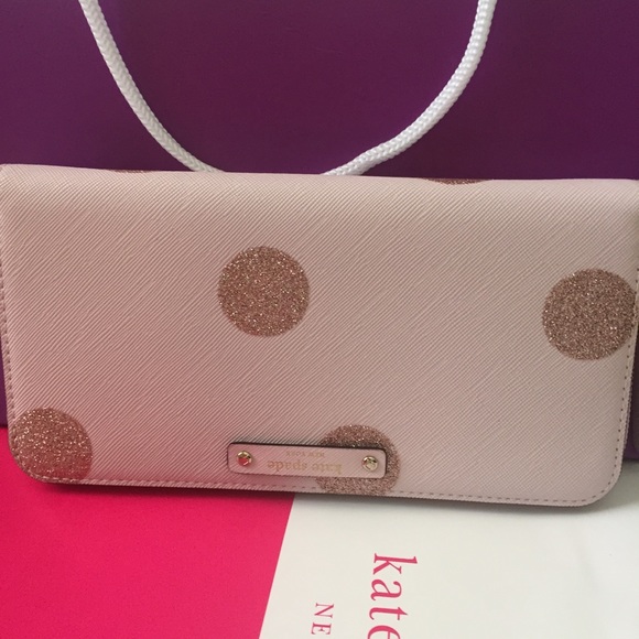 NWT KATE SPADE HEDA HAVEN LANE POLKA DOT WALLET - Picture 2 of 7